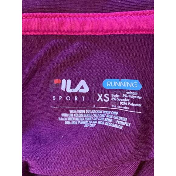 Fila Women Mock Neck Training jacket sport running 1/4 Zip Lightweight purple - Picture 9 of 12